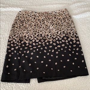 Champagne floral pencil skirt size 4